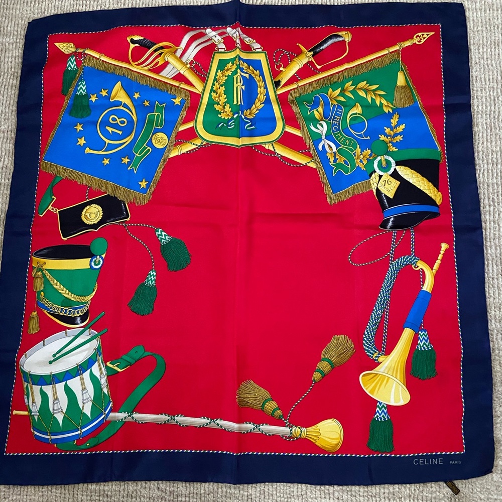Vintage Celine silk scarf